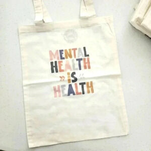 Tote Bag Mental Health Is Health Handmade